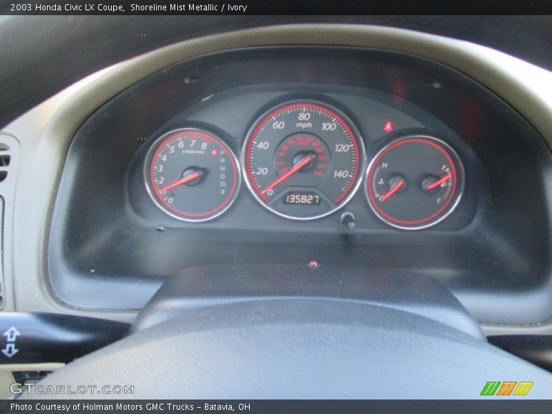 Shoreline Mist Metallic / Ivory 2003 Honda Civic LX Coupe