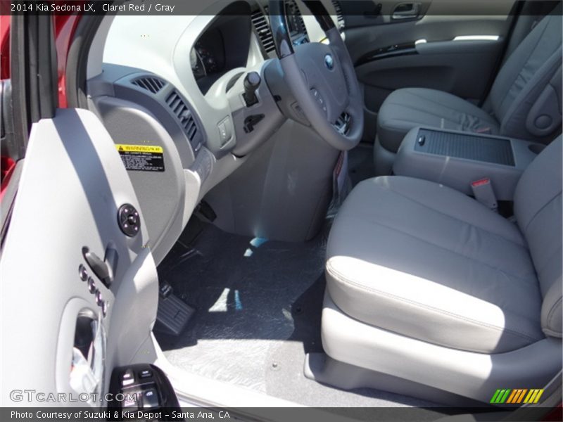 Claret Red / Gray 2014 Kia Sedona LX