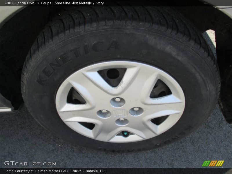Shoreline Mist Metallic / Ivory 2003 Honda Civic LX Coupe