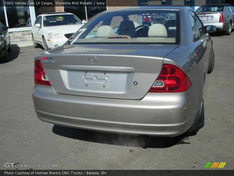 Shoreline Mist Metallic / Ivory 2003 Honda Civic LX Coupe
