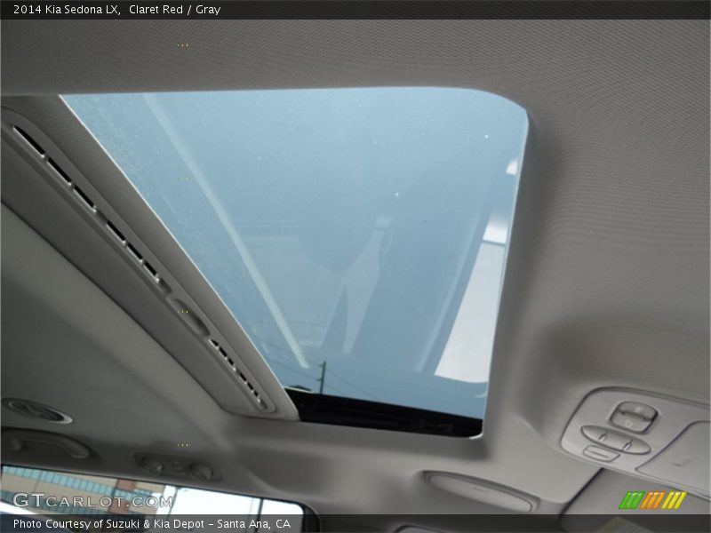 Claret Red / Gray 2014 Kia Sedona LX