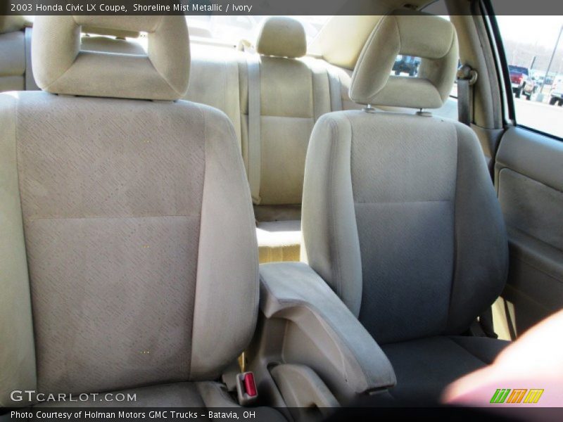 Shoreline Mist Metallic / Ivory 2003 Honda Civic LX Coupe