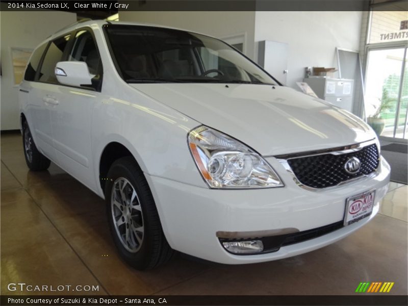 Clear White / Gray 2014 Kia Sedona LX