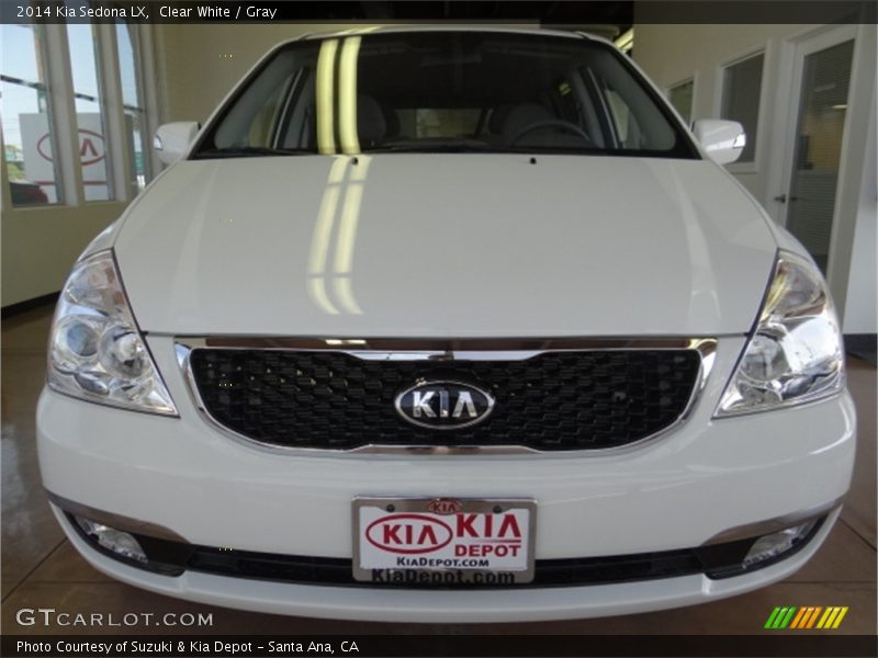 Clear White / Gray 2014 Kia Sedona LX