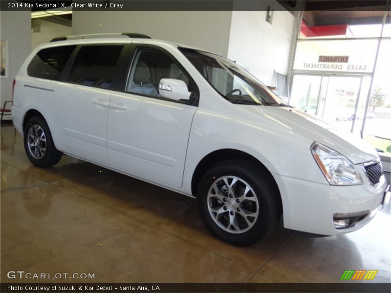 Clear White / Gray 2014 Kia Sedona LX