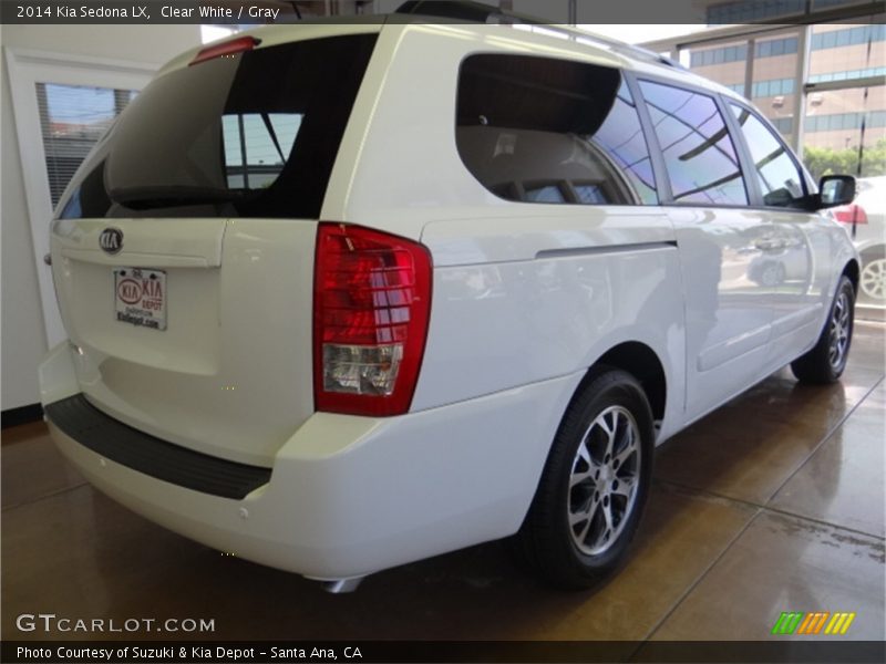 Clear White / Gray 2014 Kia Sedona LX