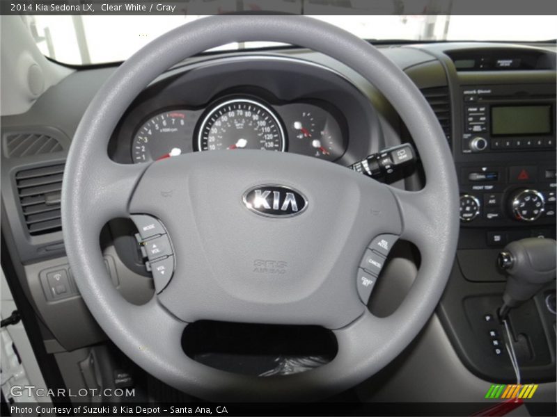 Clear White / Gray 2014 Kia Sedona LX
