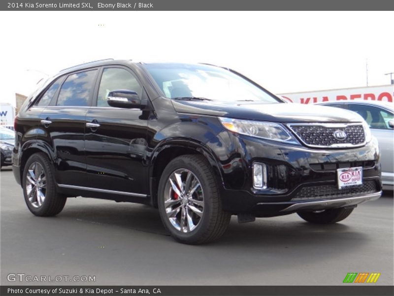 Ebony Black / Black 2014 Kia Sorento Limited SXL
