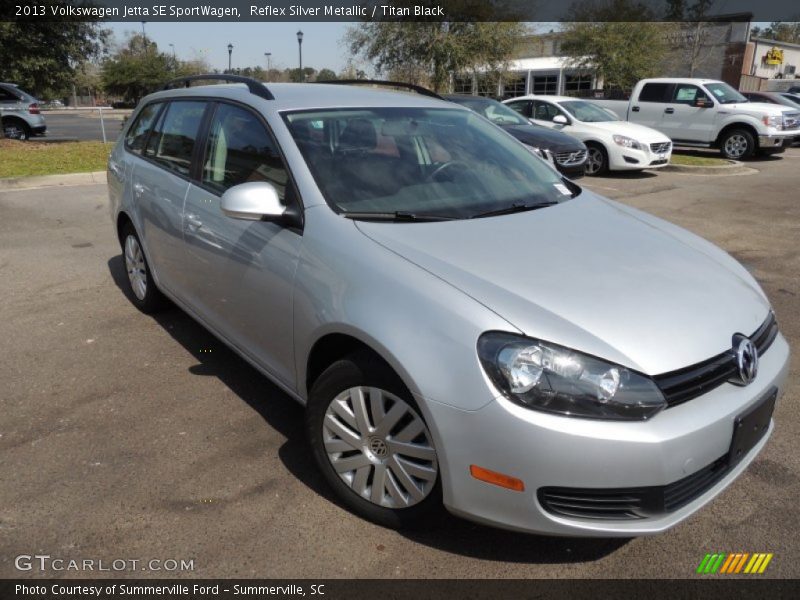 Reflex Silver Metallic / Titan Black 2013 Volkswagen Jetta SE SportWagen