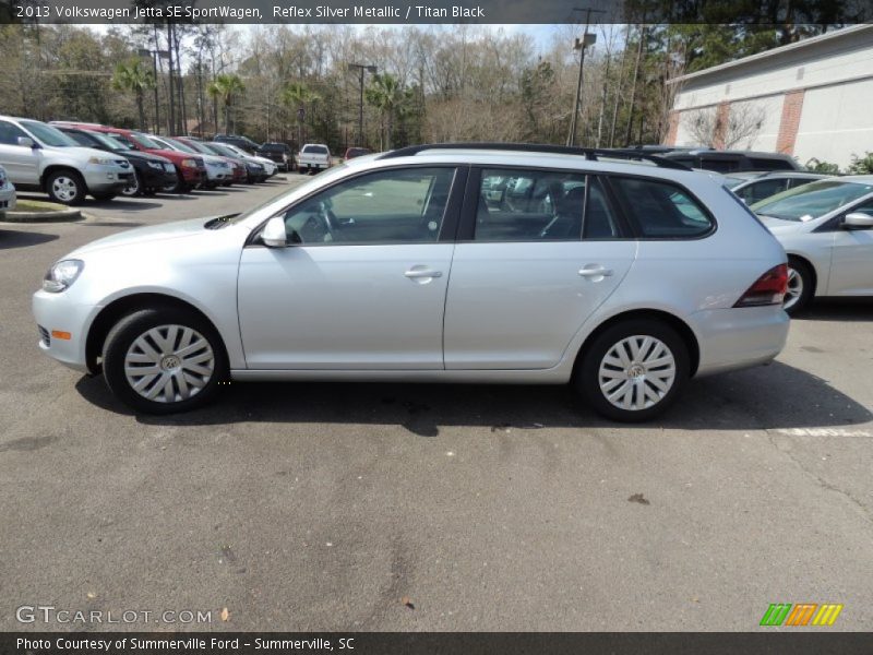 Reflex Silver Metallic / Titan Black 2013 Volkswagen Jetta SE SportWagen