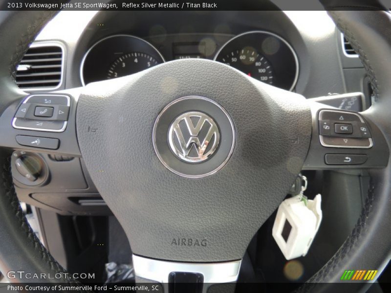 Reflex Silver Metallic / Titan Black 2013 Volkswagen Jetta SE SportWagen