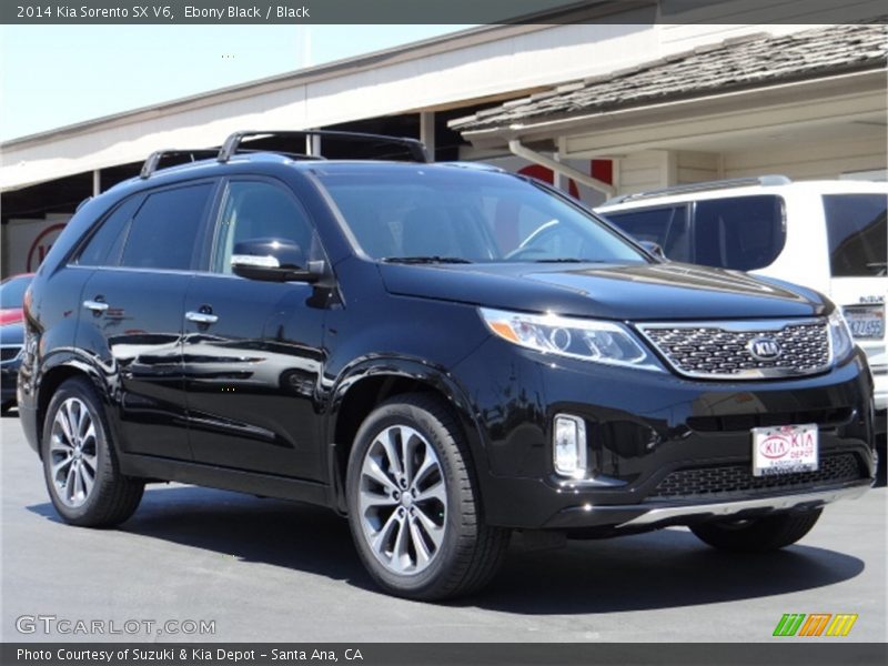 Ebony Black / Black 2014 Kia Sorento SX V6