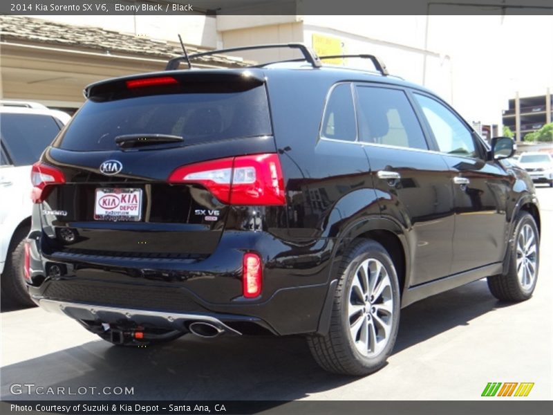 Ebony Black / Black 2014 Kia Sorento SX V6