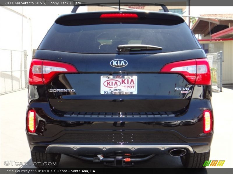 Ebony Black / Black 2014 Kia Sorento SX V6