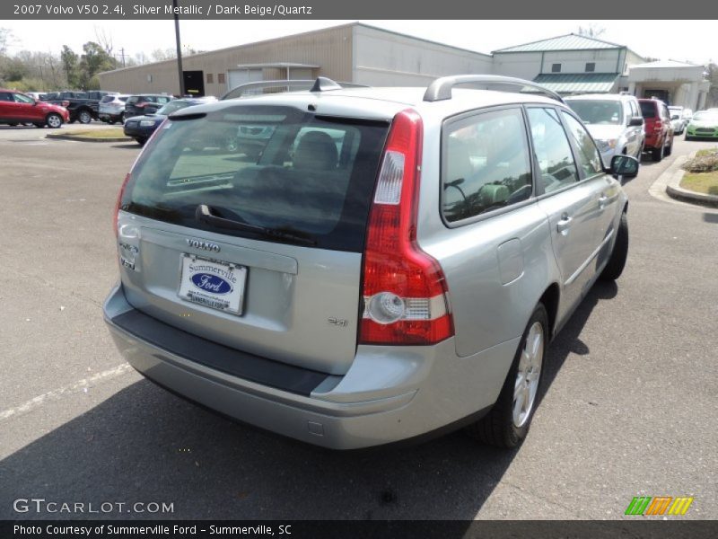 Silver Metallic / Dark Beige/Quartz 2007 Volvo V50 2.4i