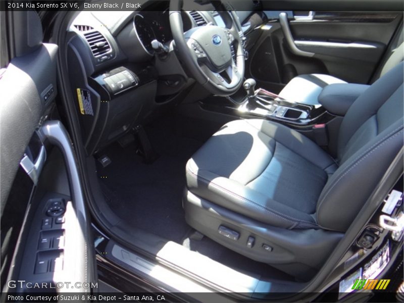 Ebony Black / Black 2014 Kia Sorento SX V6