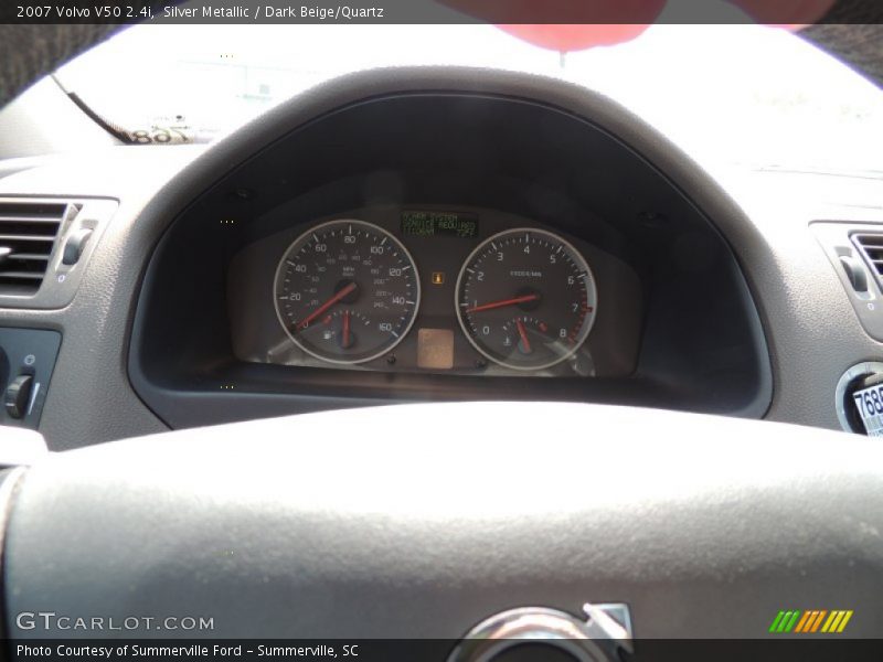 Silver Metallic / Dark Beige/Quartz 2007 Volvo V50 2.4i