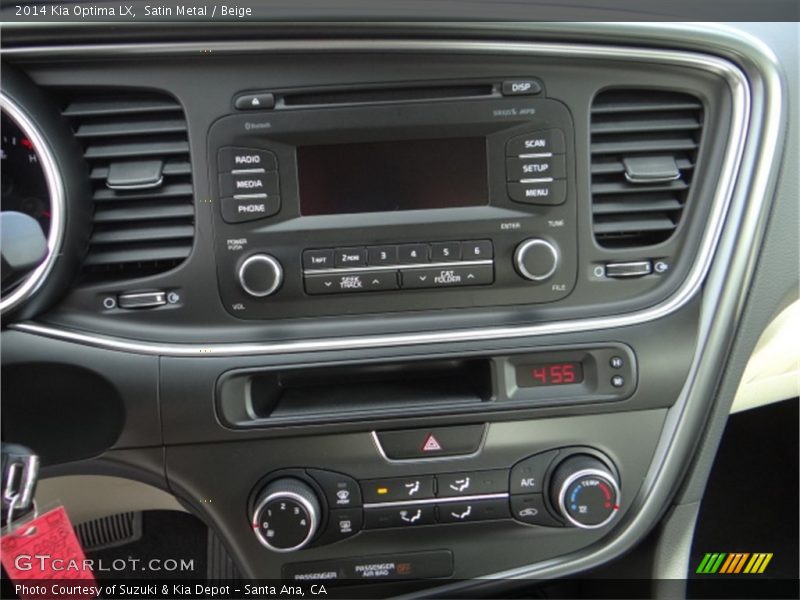 Satin Metal / Beige 2014 Kia Optima LX