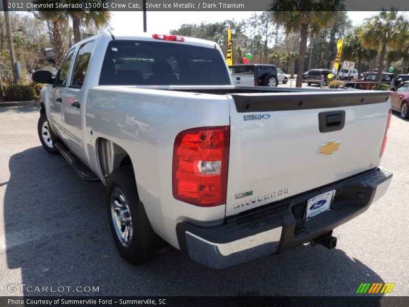 Silver Ice Metallic / Dark Titanium 2012 Chevrolet Silverado 1500 LS Crew Cab