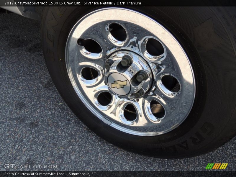 Silver Ice Metallic / Dark Titanium 2012 Chevrolet Silverado 1500 LS Crew Cab