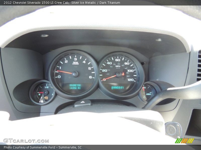 Silver Ice Metallic / Dark Titanium 2012 Chevrolet Silverado 1500 LS Crew Cab