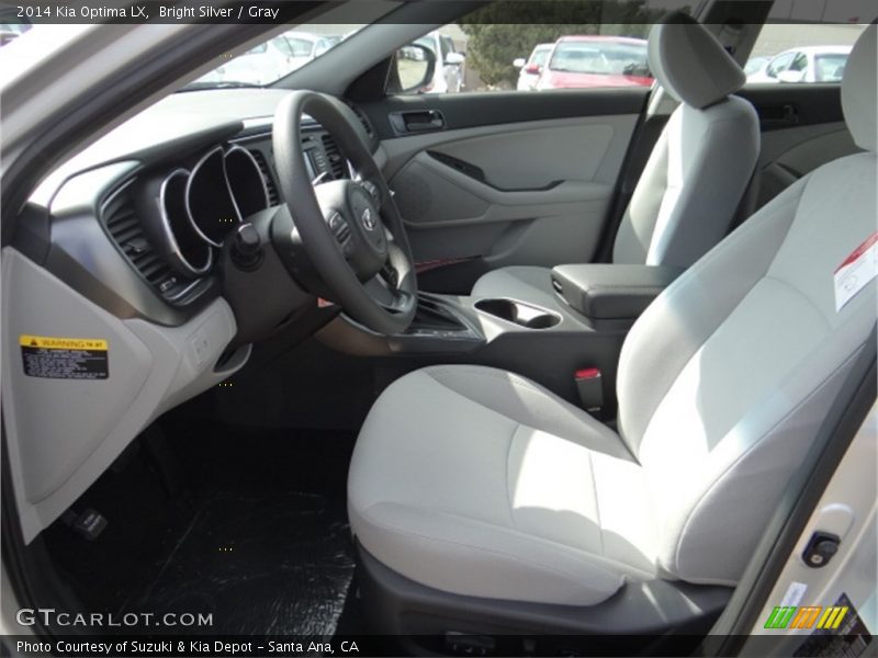  2014 Optima LX Gray Interior