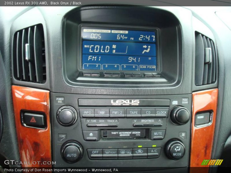 Black Onyx / Black 2002 Lexus RX 300 AWD