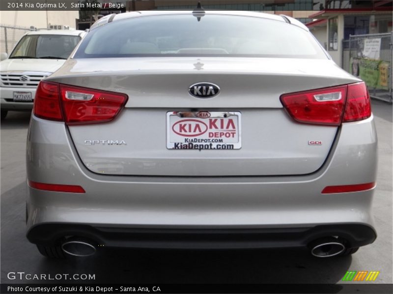 Satin Metal / Beige 2014 Kia Optima LX