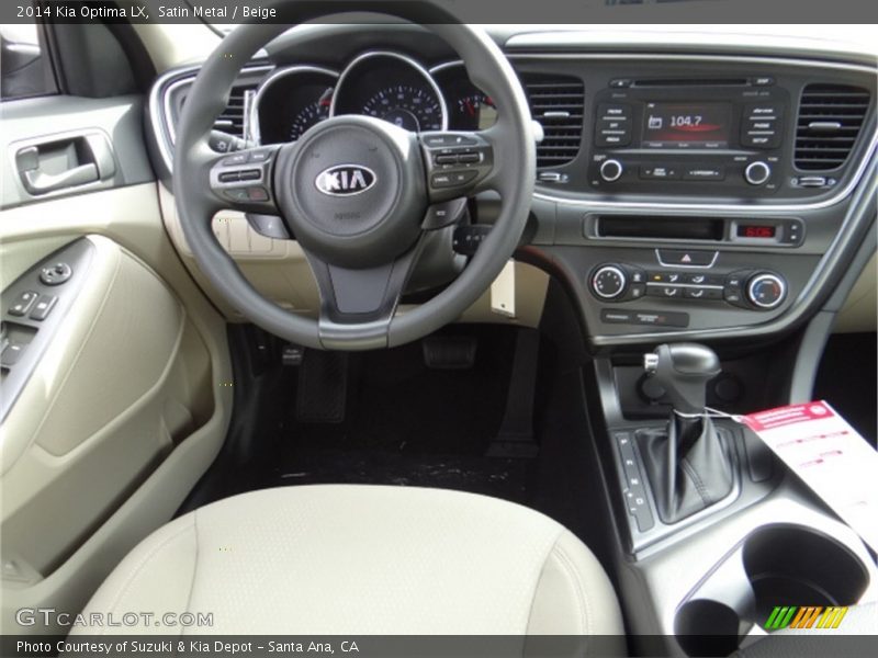 Satin Metal / Beige 2014 Kia Optima LX