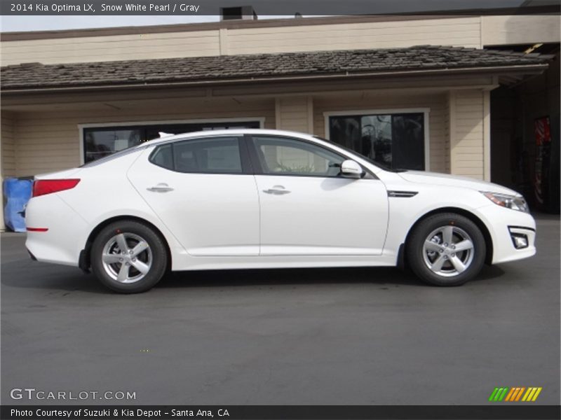  2014 Optima LX Snow White Pearl