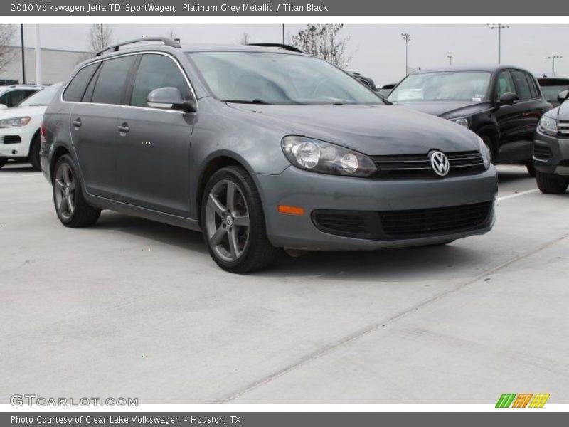 Platinum Grey Metallic / Titan Black 2010 Volkswagen Jetta TDI SportWagen