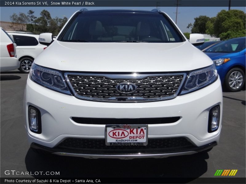 Snow White Pearl / Black 2014 Kia Sorento SX V6