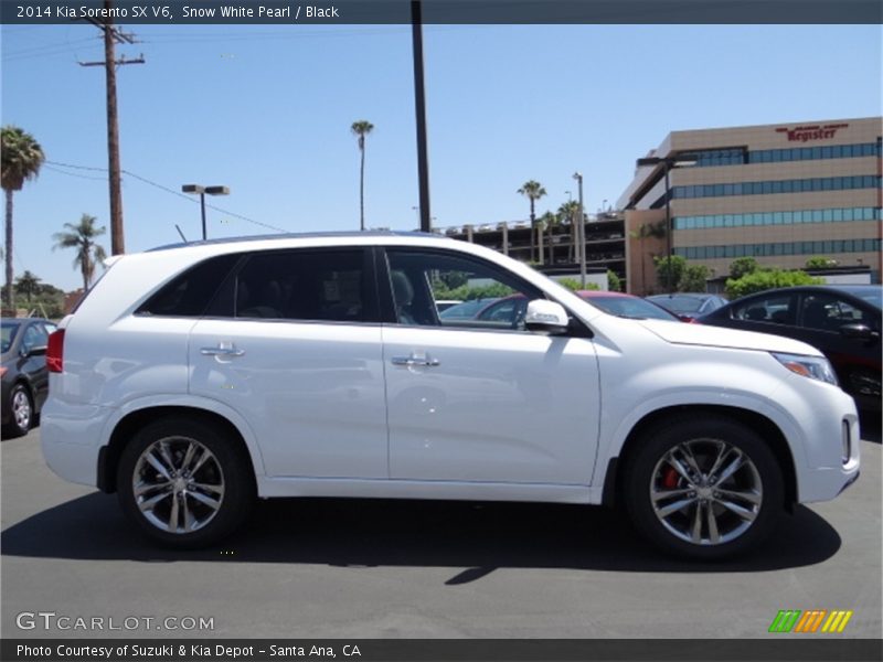 Snow White Pearl / Black 2014 Kia Sorento SX V6