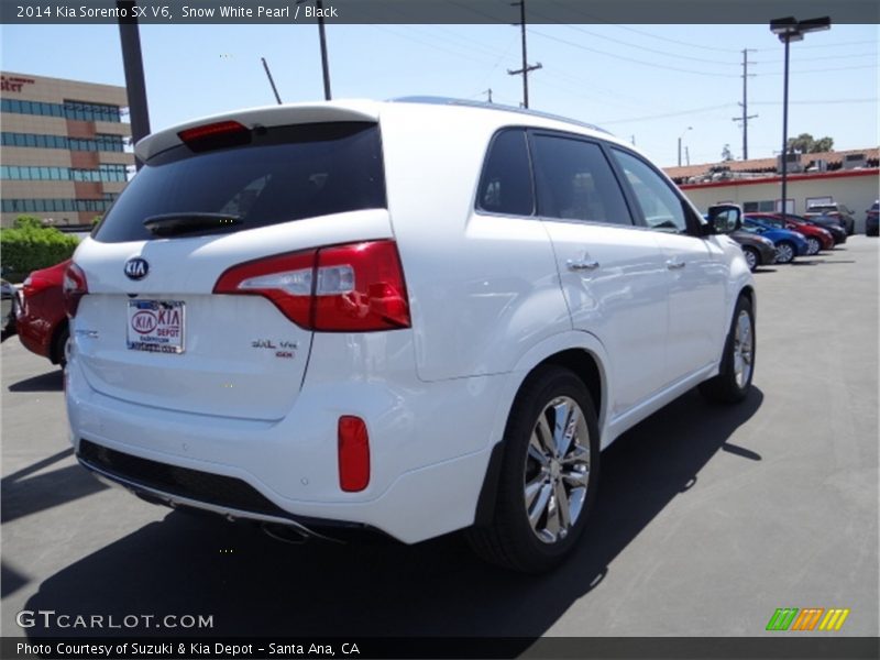 Snow White Pearl / Black 2014 Kia Sorento SX V6