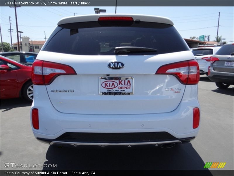 Snow White Pearl / Black 2014 Kia Sorento SX V6