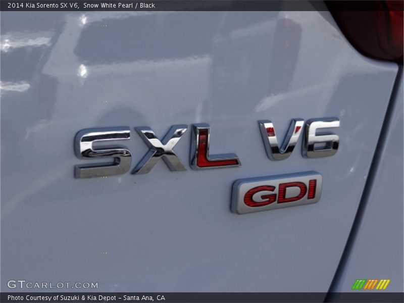 Snow White Pearl / Black 2014 Kia Sorento SX V6