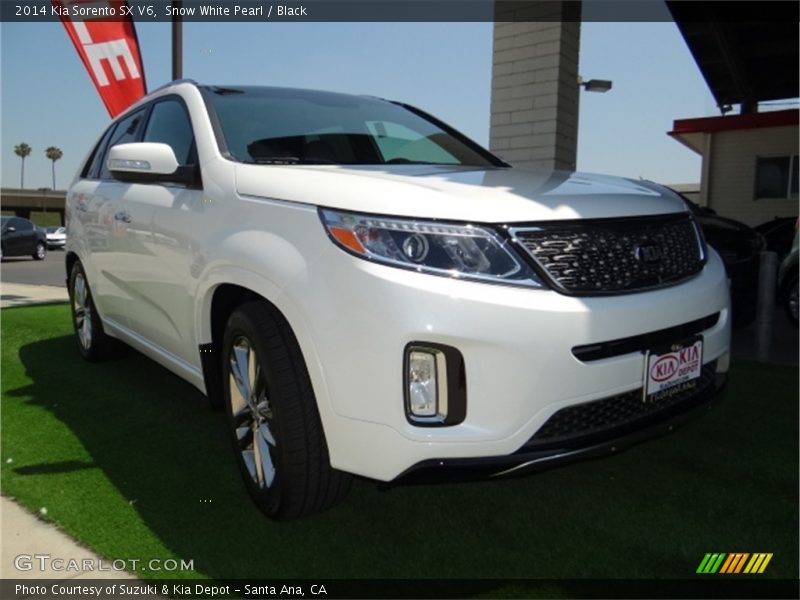 Snow White Pearl / Black 2014 Kia Sorento SX V6