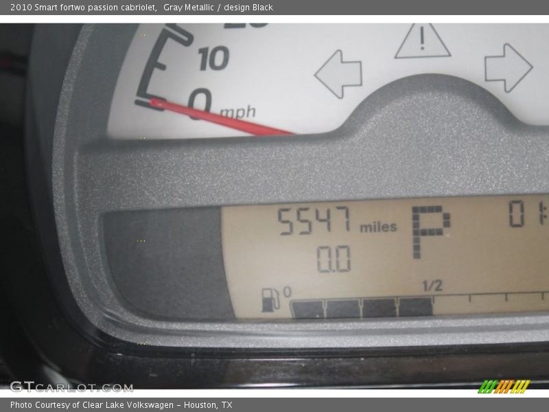 Gray Metallic / design Black 2010 Smart fortwo passion cabriolet