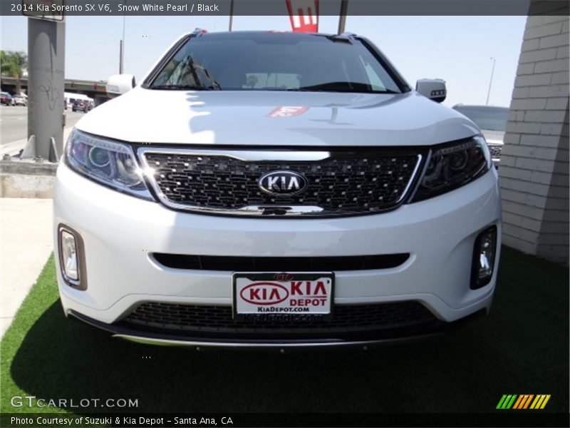Snow White Pearl / Black 2014 Kia Sorento SX V6