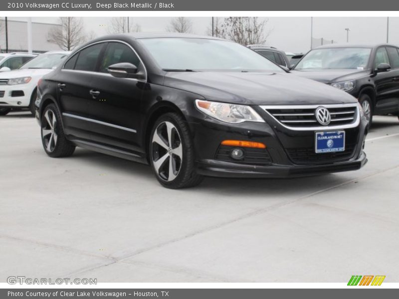 Deep Black Metallic / Black 2010 Volkswagen CC Luxury