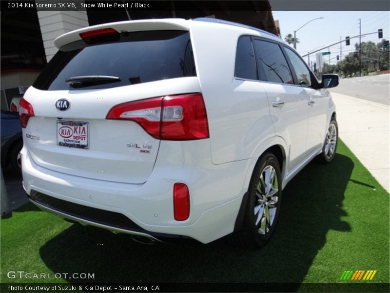 Snow White Pearl / Black 2014 Kia Sorento SX V6