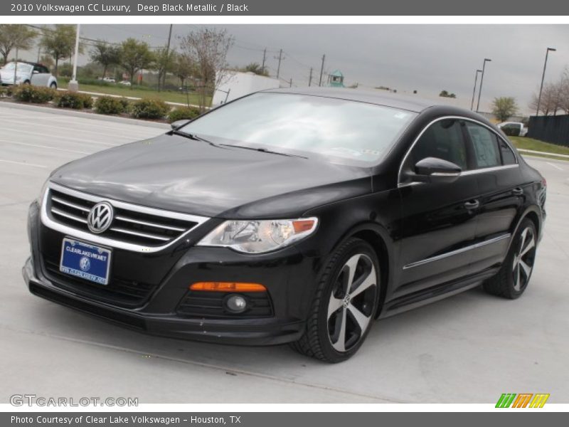 Deep Black Metallic / Black 2010 Volkswagen CC Luxury