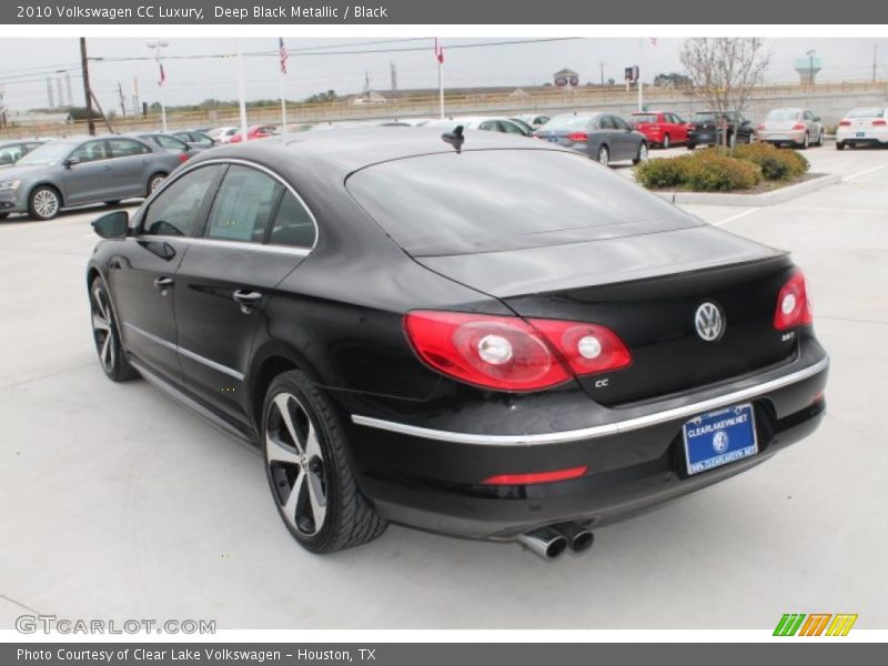 Deep Black Metallic / Black 2010 Volkswagen CC Luxury