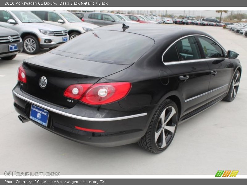 Deep Black Metallic / Black 2010 Volkswagen CC Luxury
