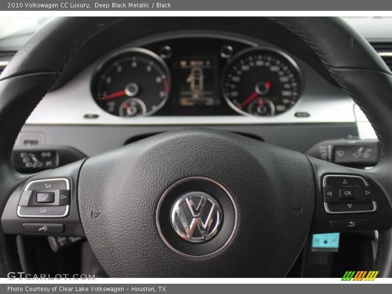 Deep Black Metallic / Black 2010 Volkswagen CC Luxury