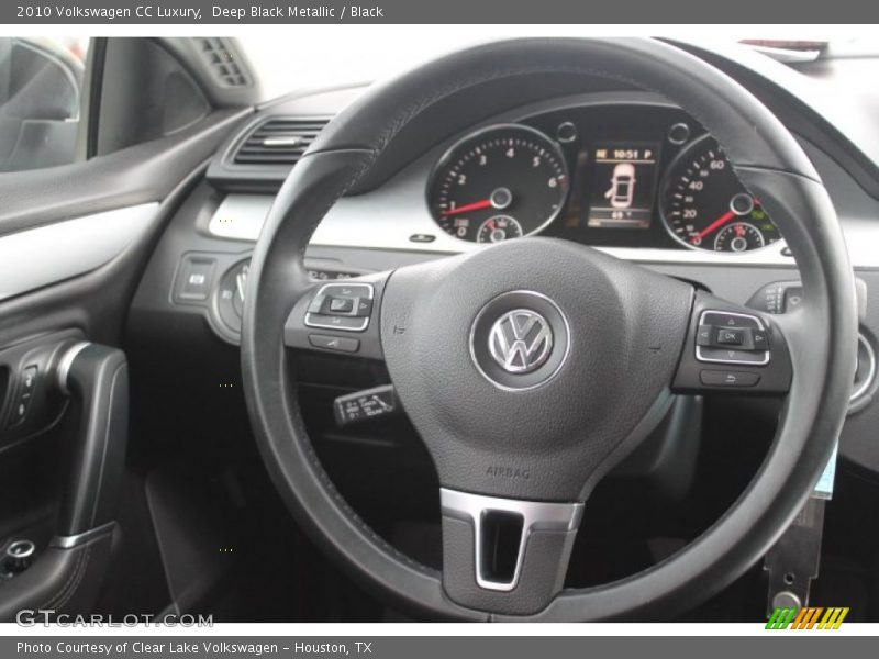 Deep Black Metallic / Black 2010 Volkswagen CC Luxury