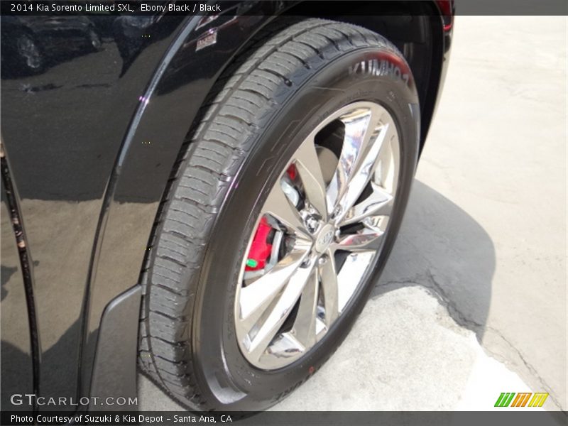 Ebony Black / Black 2014 Kia Sorento Limited SXL