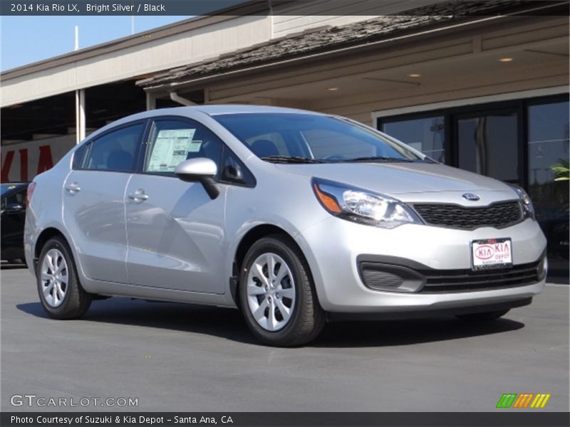 Bright Silver / Black 2014 Kia Rio LX