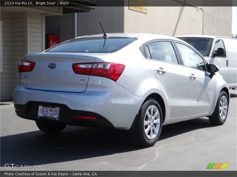 Bright Silver / Black 2014 Kia Rio LX