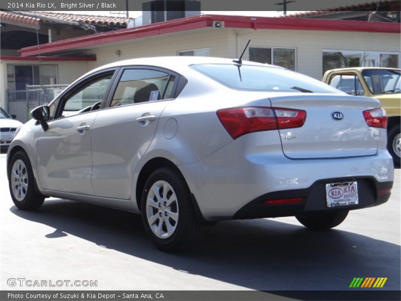 Bright Silver / Black 2014 Kia Rio LX